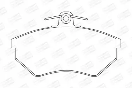 Колодки гальмівні (передні) Audi A4 95-01/VW Golf III/IV -02/Caddy II -04 CHAMPION 571357CH Купити в Україні