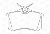 Фото Колодки гальмівні (задні) VW Golf/Passat 83-02/ Peugeot 405 87-96 (87.1x52.8x15.2) CHAMPION (571361CH) зображення 1