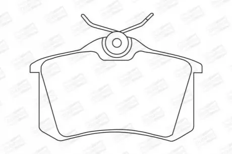 Колодки гальмівні (задні) VW Golf/Passat 83-02/ Peugeot 405 87-96 (87.1x52.8x15.2) CHAMPION 571361CH Купити в Україні
