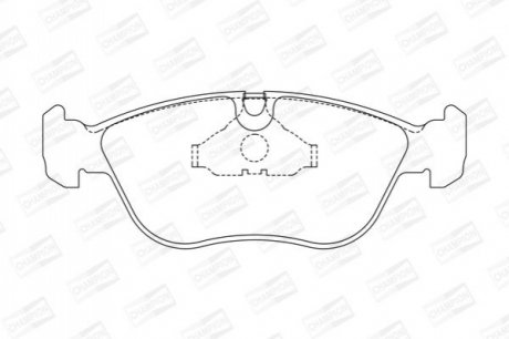 Гальмівні колодки передні Volvo 850, C70, S70, V70, XC70 CHAMPION 571457CH (фото 1)