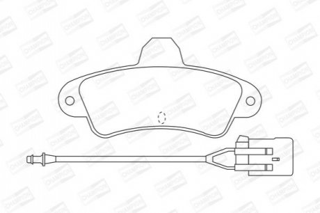 FORD Колодки гальмівні задні. Mondeo I,II 93- CHAMPION 571755CH (фото 1)