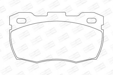 Гальмівні колодки передні Land Rover Defender CHAMPION 571827CH (фото 1)