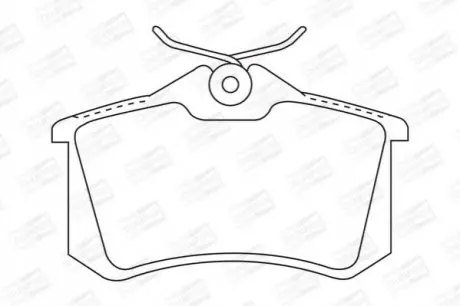 Колодки гальмівні (задні) Citroen Berlingo/Peugeot Partner 1.6/2.0HDI 02-/VW Caddy 03- (з болтами) CHAMPION 571906CH Купити в Україні