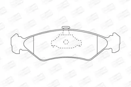 Тормозные колодки передние Mazda 121 / Ford Fiesta, KA CHAMPION 571913CH Купить в Украине