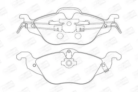 Колодки гальмівні (передні) Opel Astra G 98-09/Chevrolet Corsa 94-02 CHAMPION 571968CH