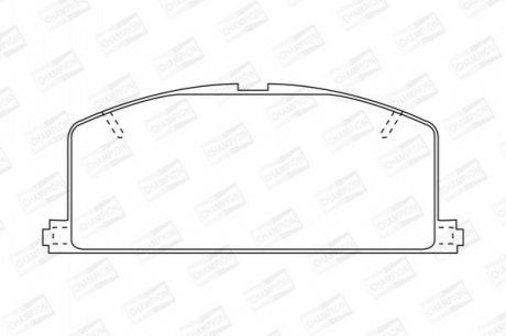 Тормозные колодки передние Toyota Camry / Carina / Celica / Corolla CHAMPION 572255CH