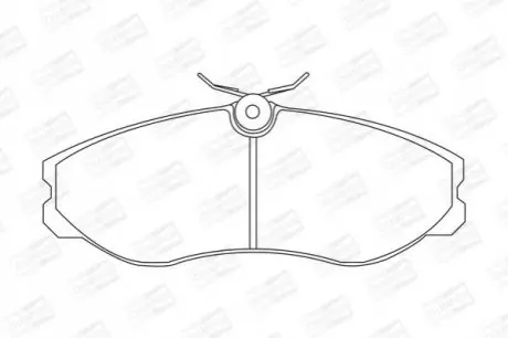 Фото Колодки гальмівні (передні) Nissan Terrano/Venette 94-02/Ford Maverick 93-98 CHAMPION (572382CH) зображення 1