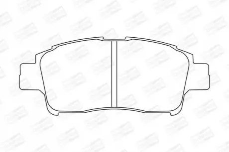 Фото Колодки тормозные (передні) Toyota Yaris/Echo 99-05 CHAMPION (572404CH) зображення 1