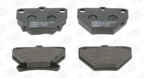 Колодки гальмівні (задні) Toyota Corolla 01-08/Camry 82-86/Yaris/Celica 99-05 (Akebono) CHAMPION 572450CH