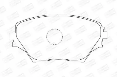 Колодки гальмівні (передні) Toyota Rav 4 II 00-05 CHAMPION 572487CH Купити в Україні