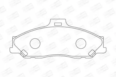 Колодки гальмівні (передні) Ford Ranger 99-12/Mazda B-serie 99-06/BT-50 06 CHAMPION 572537CH Купити в Україні