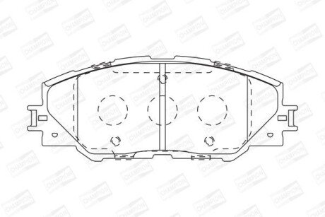 Тормозные колодки CHAMPION 572569CH