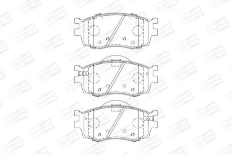 Колодки гальмівні дискові CHAMPION 572593CH