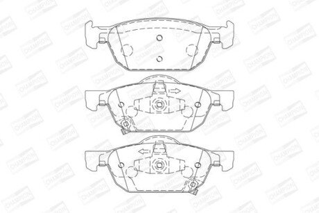 Колодки гальмівні дискові - (45022TL1G00, 45022TL1G01) CHAMPION 572624CH