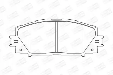Колодки гальмівні (передні) Toyota Prius 08 CHAMPION 572631CH Купити в Україні