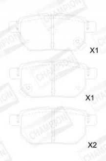 Гальмівні колодки CHAMPION 572632CH