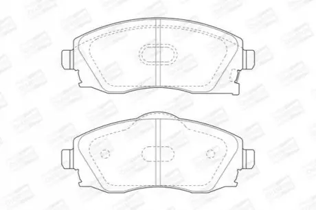 Фото 1 — Колодки гальмівні (передні) Opel Combo 01-/Corsa C 00-09/Meriva A 03-10/Tigra 04-10 CHAMPION (573011CH) Фото Колодки гальмівні (передні) Opel Combo 01-/Corsa C 00-09/Meriva A 03-10/Tigra 04-10 CHAMPION (573011CH) зображення 1