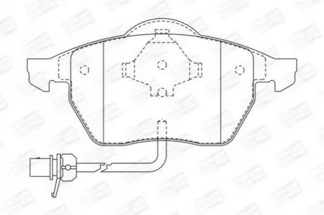 VW гальмівні колодки передн.Sharan 00-Ford GalaxySeat CHAMPION 573022CH Купити в Україні