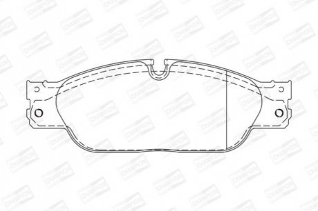 Тормозные колодки передние JAGUAR S-TYPE, XJ/ FORD THUNDERBIRD/ DAIMLER SUPER EIGHT/ LINCOLN LS CHAMPION 573023CH