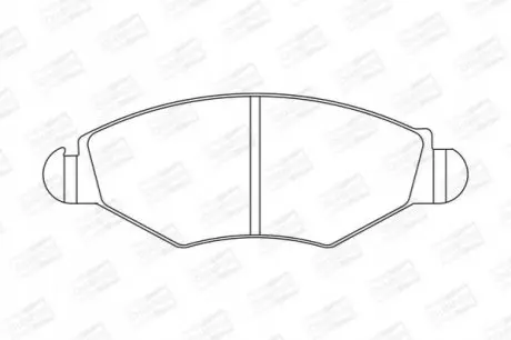Тормозные колодки передние Peugeot 206, 306 / Citroen Xsara CHAMPION 573051CH