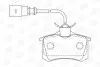 Фото Колодки гальмівні (задні) Ford Galaxy 95-06/VW Sharan/Seat Alhambra 95-10/Ibiza 03-08 (+датчик) CHAMPION (573065CH) зображення 1