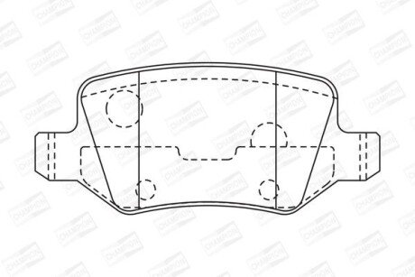 Колодки гальмівні CHAMPION 573082CH