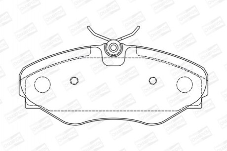RENAULT Гальмівні колодки перед. Trafic 01- OPEL Vivaro 01- CHAMPION 573099CH