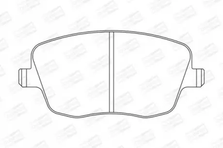 Колодки гальмівні (передні) Seat Cordoba/Ibiza IV/VW Polo/Skoda Fabia 99-15/Roomster 06-15 CHAMPION 573101CH Купити в Україні