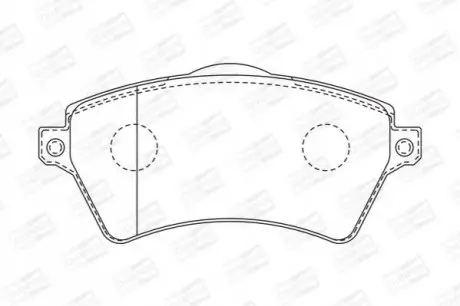 Колодки гальмівні (передні) Land Rover Freelander 98-06 CHAMPION 573102CH Купити в Україні