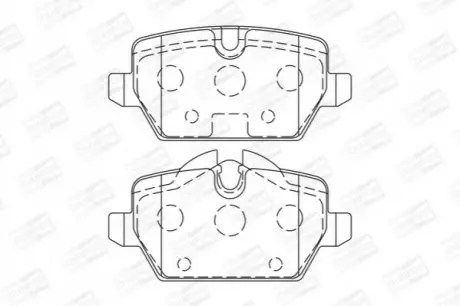 Колодки гальмівні (задні) BMW 1 (E81/E82/E87)/3 (E90/E91/E92/E93) 04-13 CHAMPION 573136CH Купити в Україні
