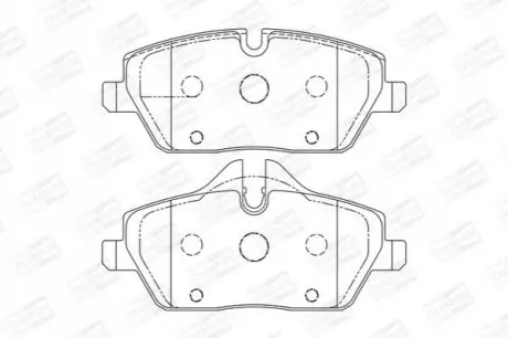 Колодки гальмівні (передні) BMW 1 (E81/E82/E87/E88) 04-13/2 (F45) 14-18 CHAMPION 573137CH Купити в Україні