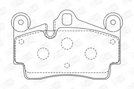 Колодки гальмівні (задні) Audi Q7/VW Touareg 2.5D-6.0D 02 CHAMPION 573227CH