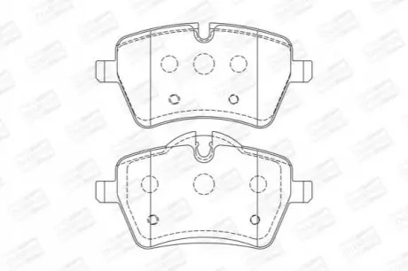 Колодки гальмівні (передні) Mini (R50/R53/R56/R59) 03-15 CHAMPION 573234CH Купити в Україні