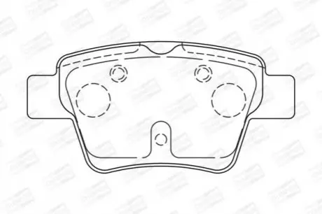 Тормозные колодки задние Citroen C4 / Peugeot 207 /307 / Emgrand EC7 CHAMPION 573235CH Купить в Украине