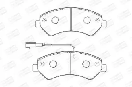Тормозные колодки передние Citroen Jumper / Fiat Ducato / Peugeot Boxer CHAMPION 573261CH Купить в Украине