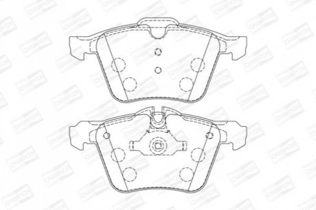 Тормозные колодки передние Jaguar S-Type / XF / XJ / XK CHAMPION 573346CH