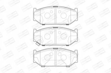 SUZUKI тормозные колодки передние.Swift III 05- CHAMPION 573417CH (фото 1)