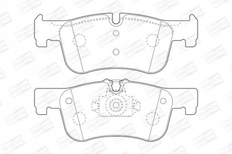 Тормозные колодки передние BMW 1-Series, 2-Series CHAMPION 573437CH