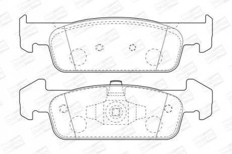 Колодки гальмівні дискові CHAMPION 573441CH (фото 1)