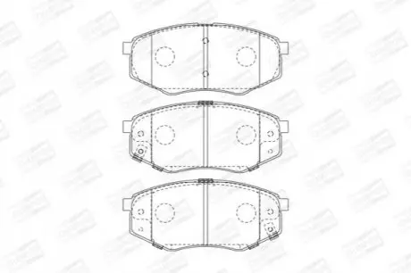 Колодки гальмівні (передні) Hyundai ix20/Kia Soul II 10 CHAMPION 573454CH Купити в Україні