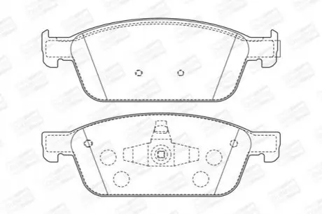 Тормозные колодки передние Ford Focus III, Kuga II, Tourneo Connect, Transit Connect CHAMPION 573460CH