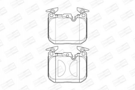 Гальмівні колодки передні BMW 1 / 2 / 3 / 4 CHAMPION 573602CH