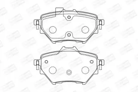 Колодки гальмівні (задні) Citroen C4/Berlingo/Peugeot 308/508/3008/Partner/Opel Combo 13 CHAMPION 573605CH Купити в Україні