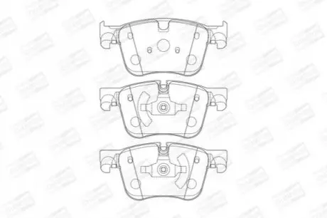 Колодки гальмівні (передні) Citroen C4 Picasso/Grand Picasso/Peugeot 308 13 CHAMPION 573621CH