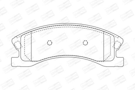 Колодки гальмівні - (05093138AA, 05093183AA, 05093260AA) CHAMPION 573636CH (фото 1)