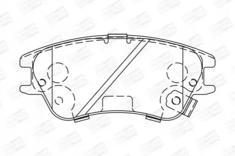 Тормозные колодки передние Hyundai Atos CHAMPION 573642CH