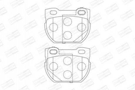 Гальмівні колодки задні Land Rover Defender CHAMPION 573644CH (фото 1)