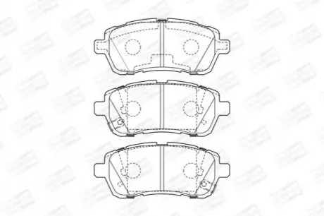 Колодки гальмівні (передні) Suzuki Swift 10 CHAMPION 573648CH Купити в Україні