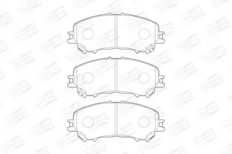 Фото Колодки тормозные дисковые CHAMPION (573659CH) изображение 1