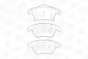Колодки гальмівні (передні) Ford Galaxy III/S-Max/Mondeo V/Fusion 13-/Ford (США) Fusion 05 CHAMPION (573674CH) зображення 1